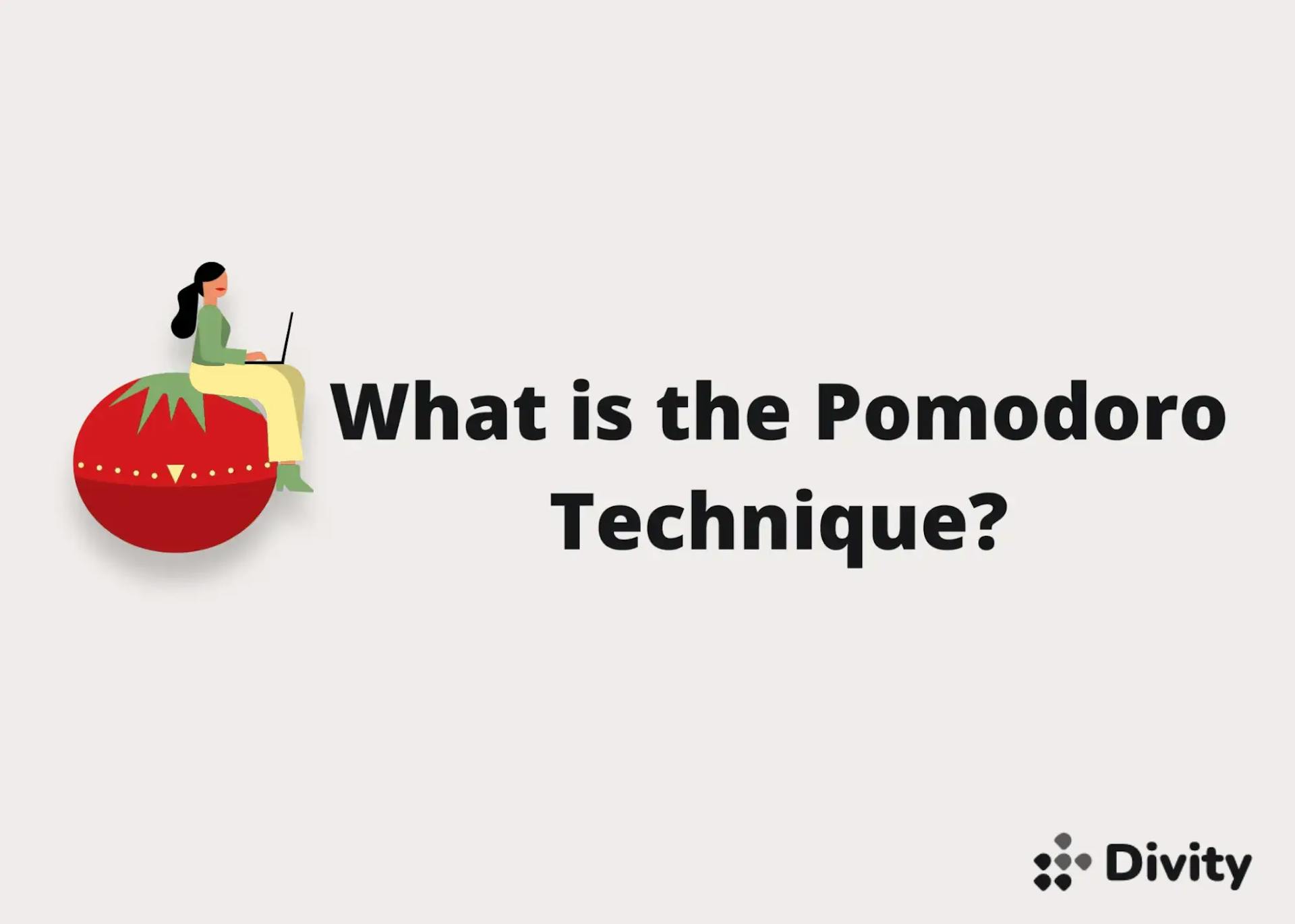 Image illustrating text "What is the Pomodoro Technique?"